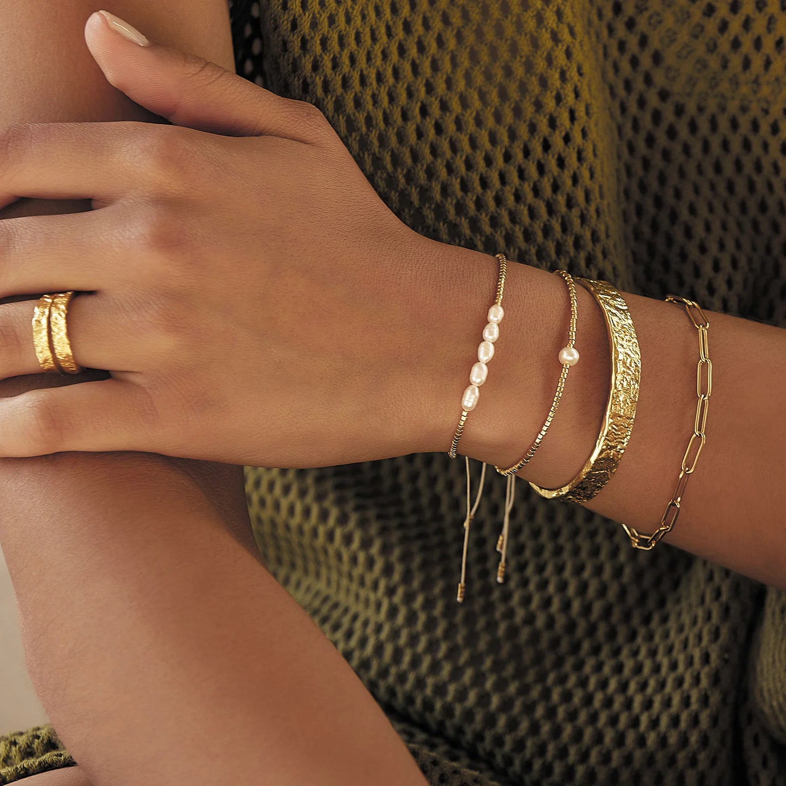 Olivia Cuff Gold Bracelet