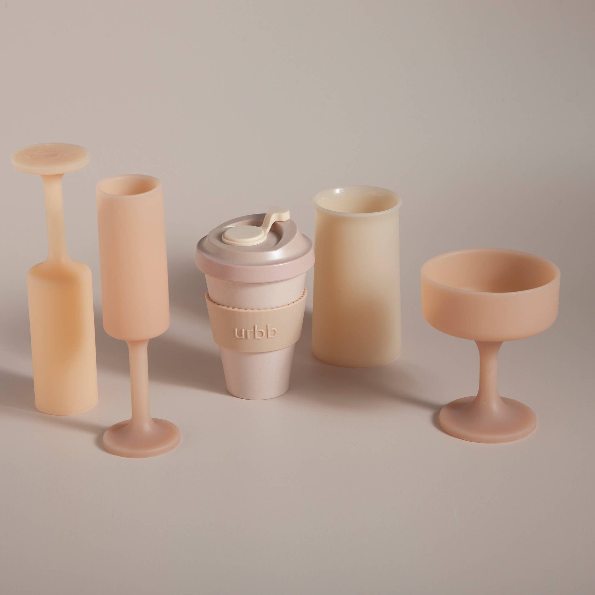 Mecc - Wheat + Oat Silicone Unbreakable Cocktail Glasses