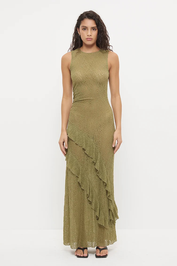Kira Lace Dress - Khaki