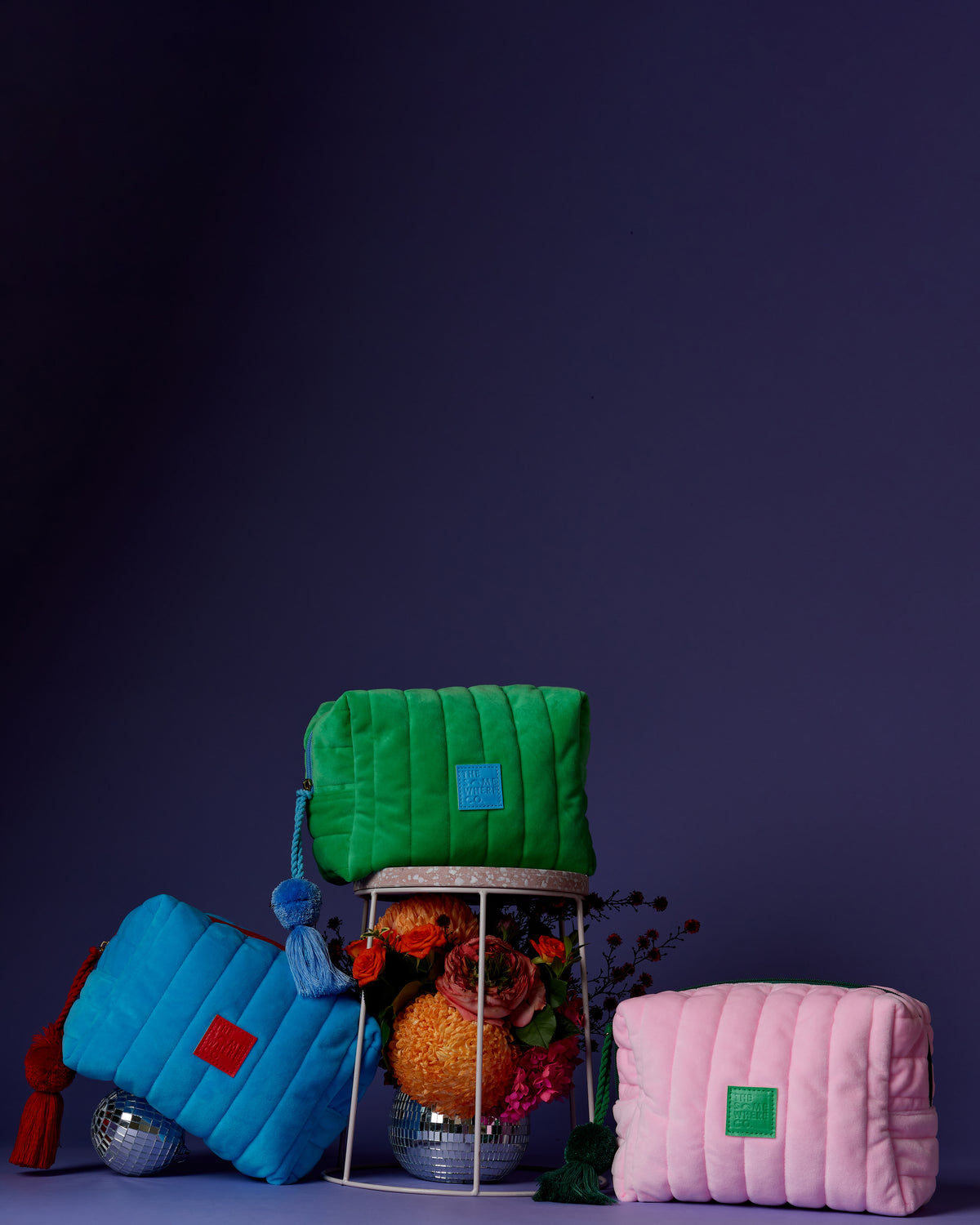 Pink Velvet Cosmetic Case