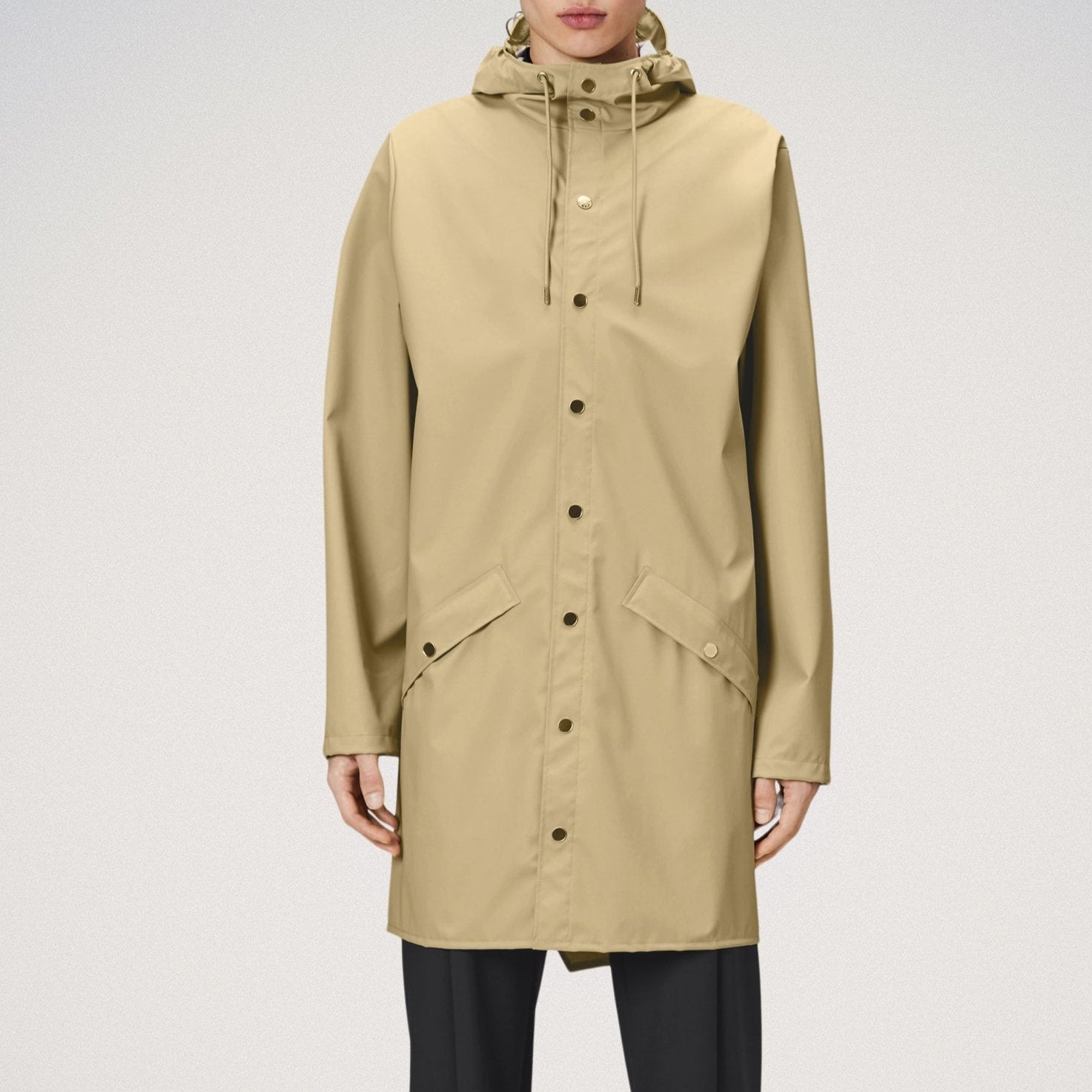 Rains Long Jacket - Sand