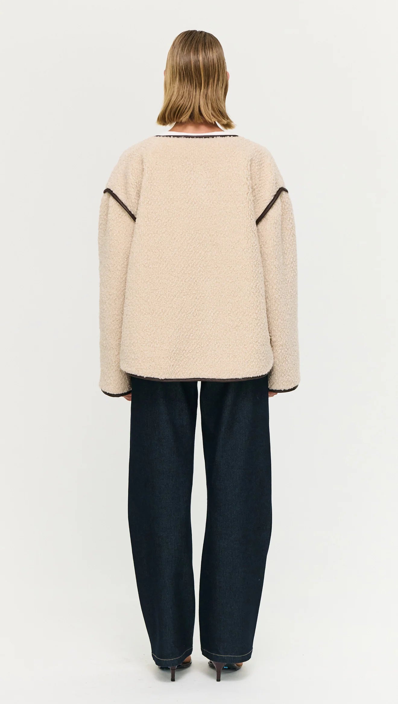 Pascal Teddy Duffle Coat - Beige & Choc