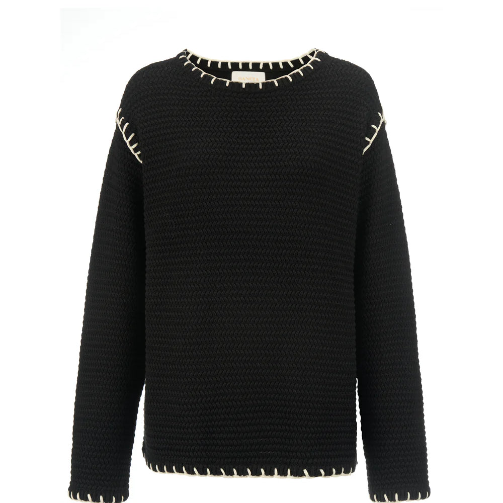 Tara Knit Jumper - Noir