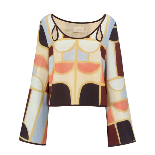 Elena Top - Mariella Print
