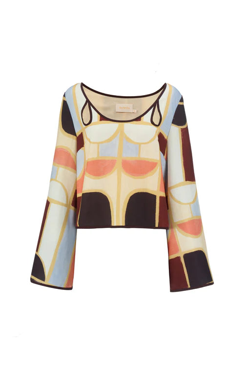 Elena Top - Mariella Print