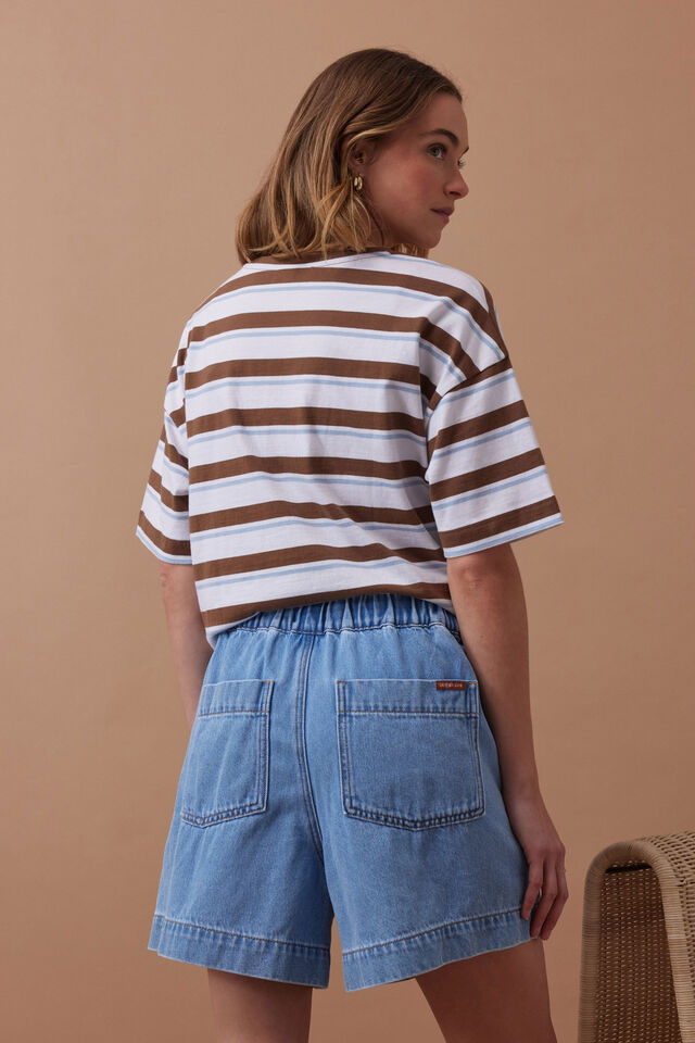 Darcy Relaxed Everyday Short - Mid Blue Wash