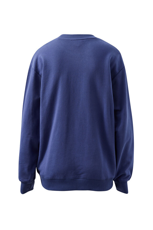 Isla Oversize Navy Washed Heritage Logo