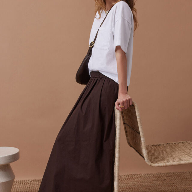 Florence Maxi Skirt - Chocolate