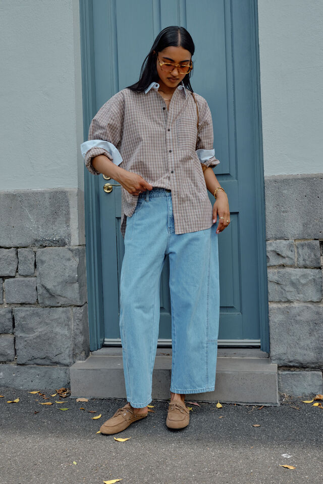 Demi Barrel Jean - Vintage Blue