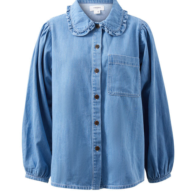Savannah Denim Shirt - Vintage Blue