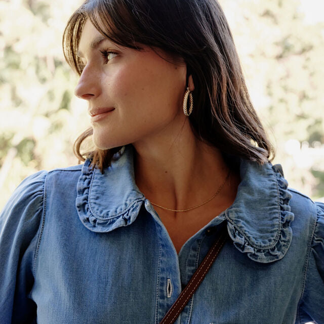 Savannah Denim Shirt - Vintage Blue