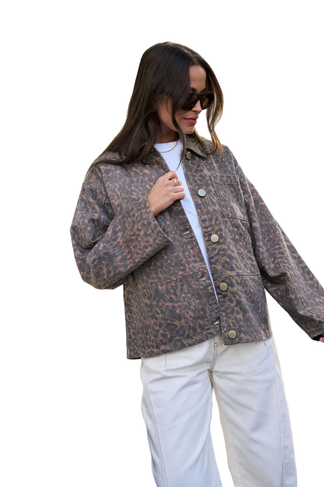 Ziggy Shacket - Leopard