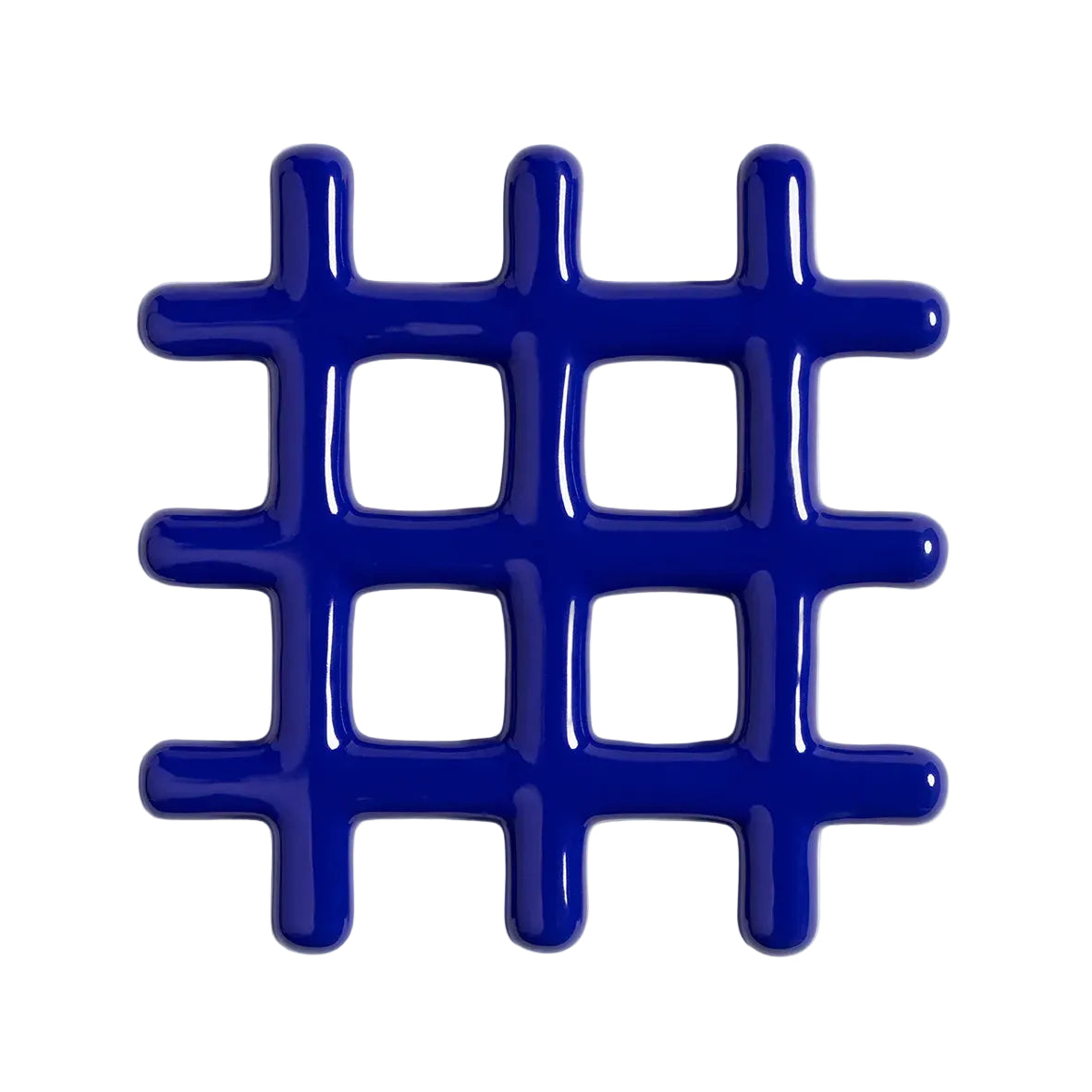 Trivet Grid Blue