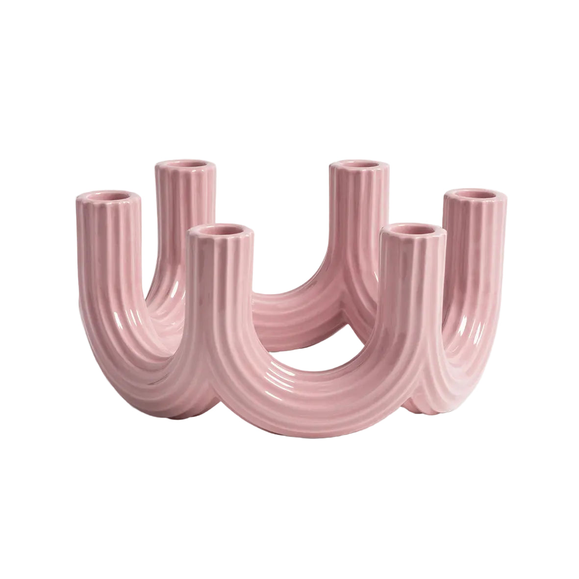 Candle Holder - Churros Pink