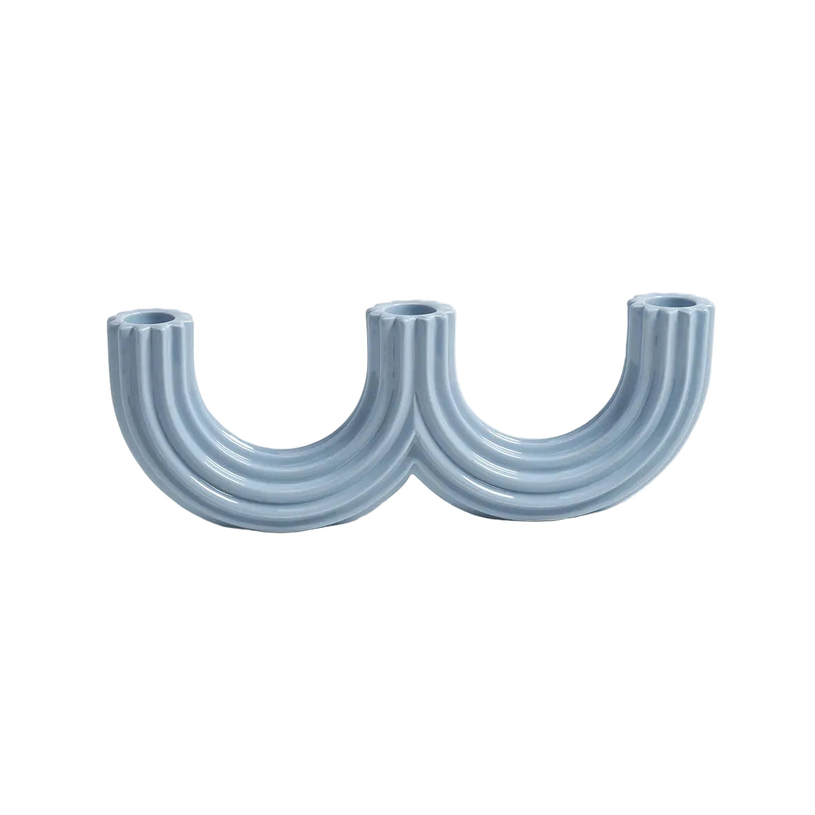 Candle Holder - Churros Blue