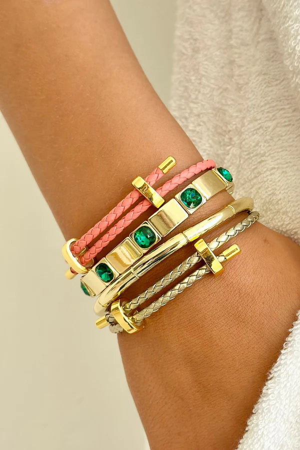 Peach Rope Bracelet