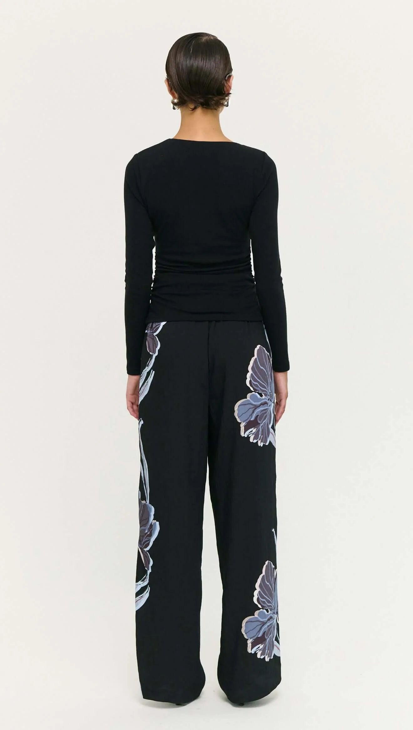 Stas Relaxed Pants - Midnight Floral