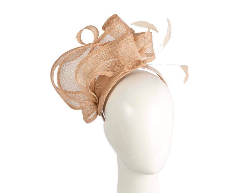 Max Alexander Sinamay Fascinator - Nude