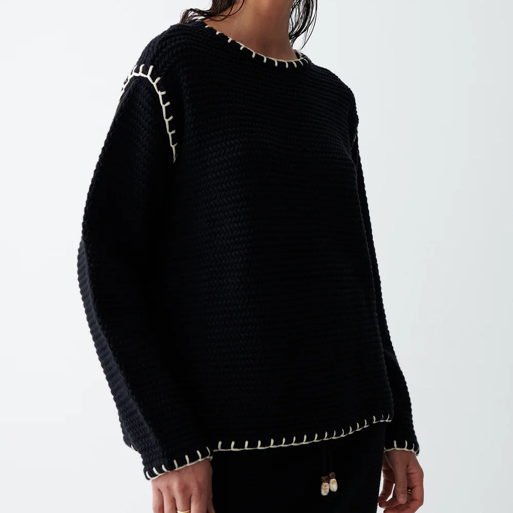 Tara Knit Jumper - Noir