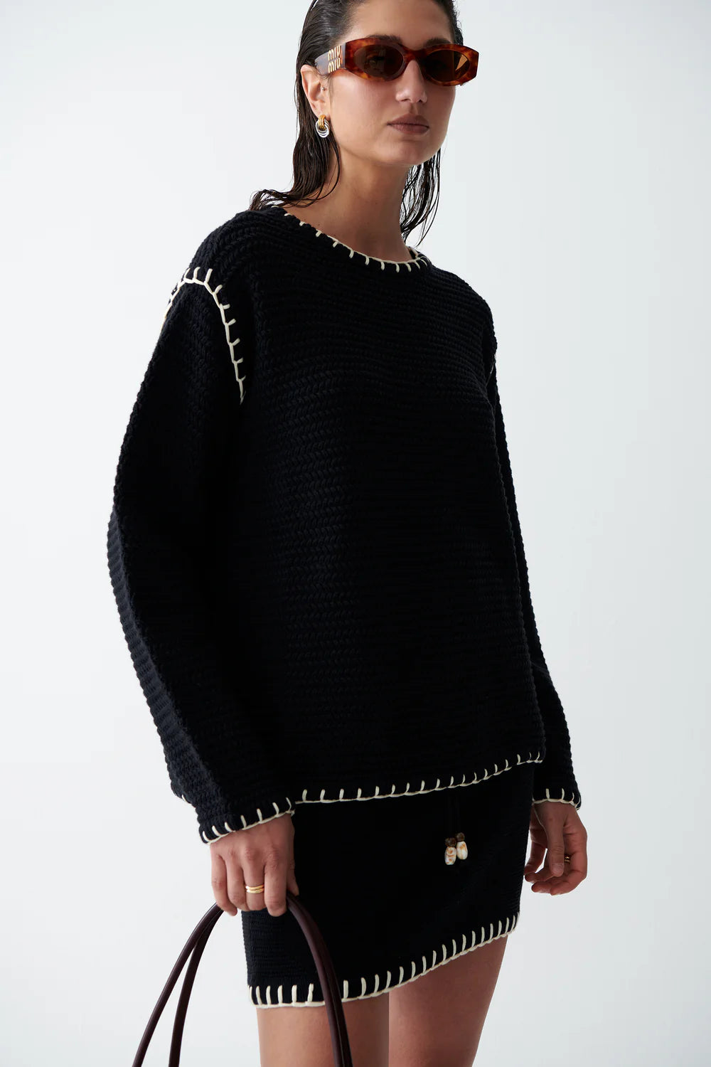 Tara Knit Jumper - Noir