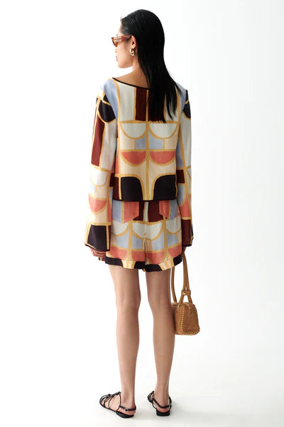 Elena Top - Mariella Print