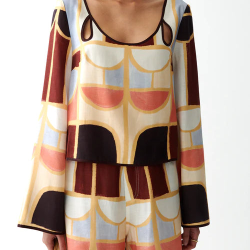 Elena Top - Mariella Print
