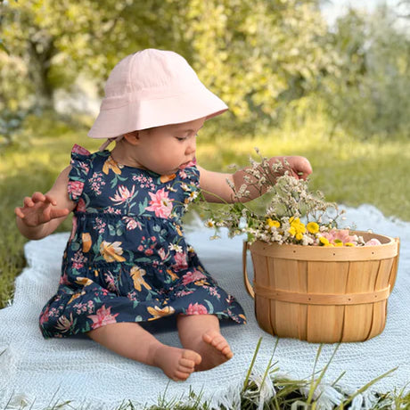 Baby Dress Matilda - Waratah Midnight