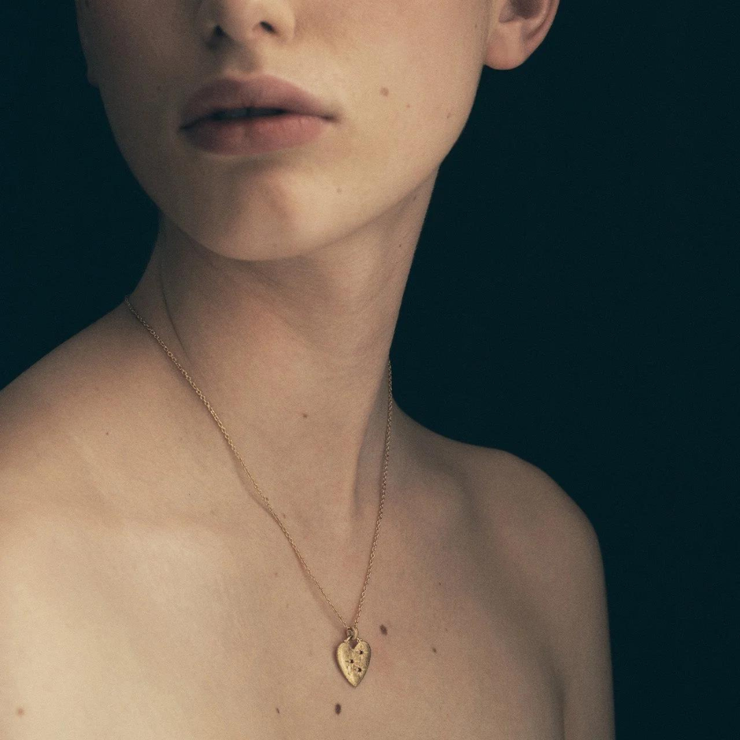 Etti Necklace - Gold Vermeil - Ruby Stone