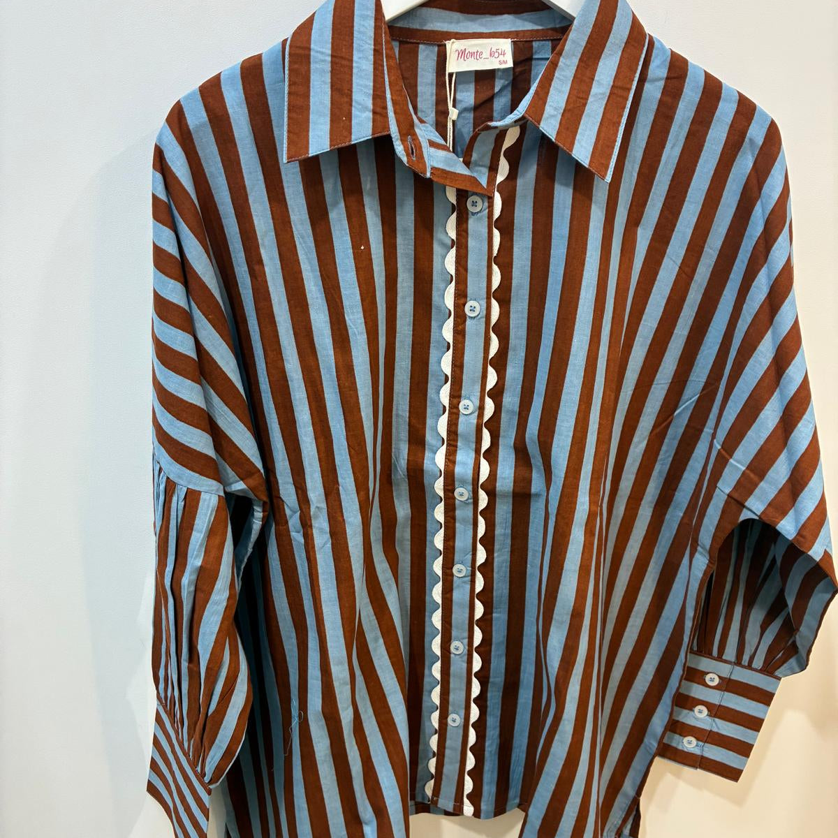 Brown & Blue Stripe Shirt
