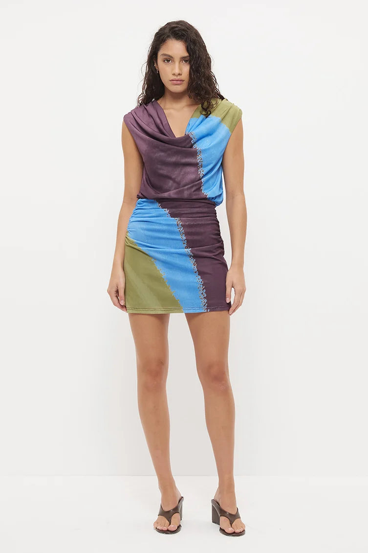Sense Mini Dress - Painterly Aura