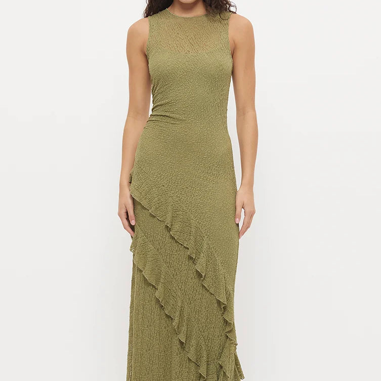Kira Lace Dress - Khaki