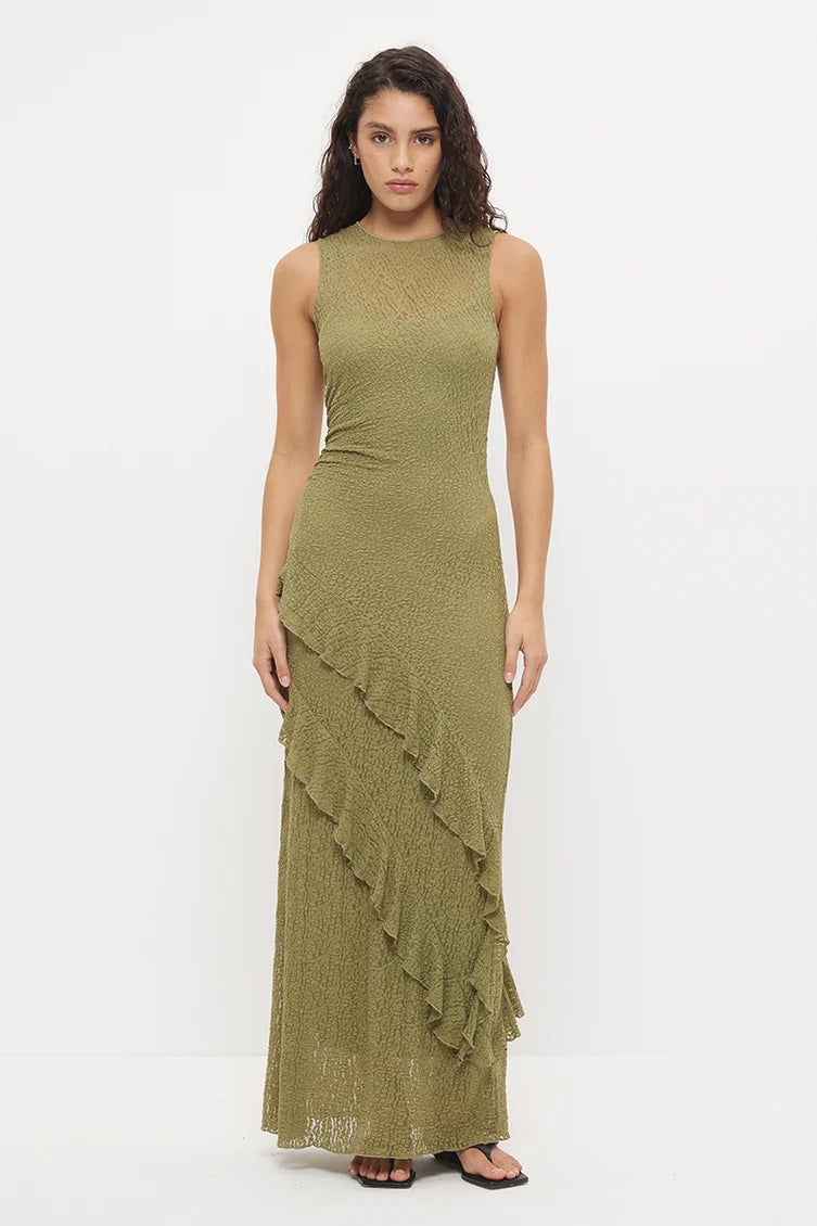 Kira Lace Dress - Khaki