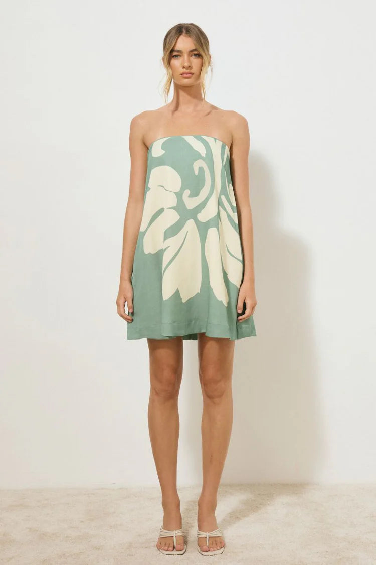 Vestige Mini Dress - Jade Floral
