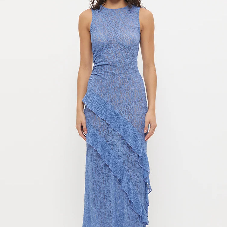 Kira Lace Dress - Ultra Marine