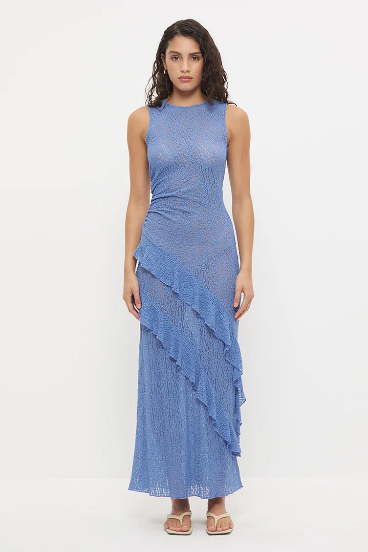 Kira Lace Dress - Ultra Marine