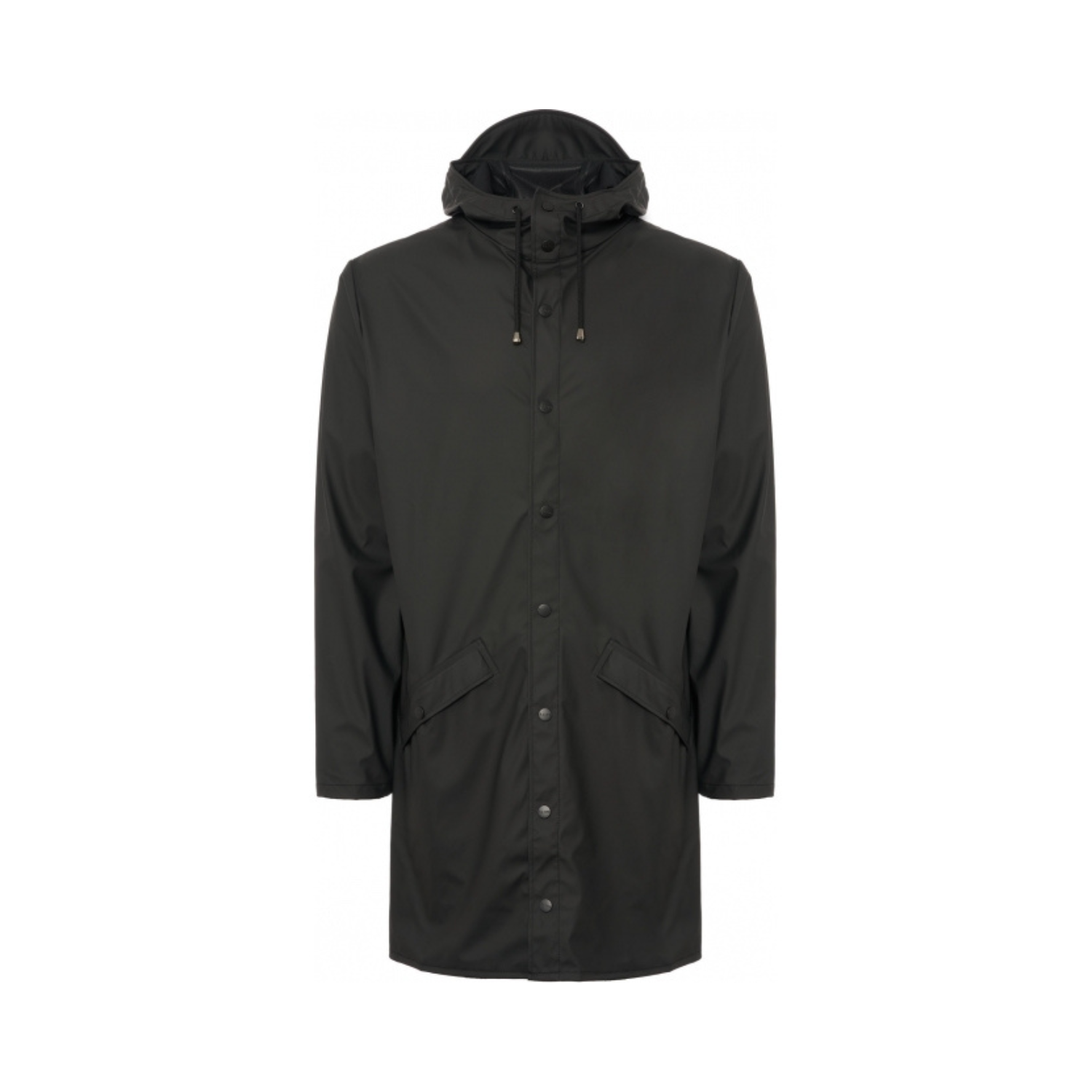 Rains Long Jacket - Black