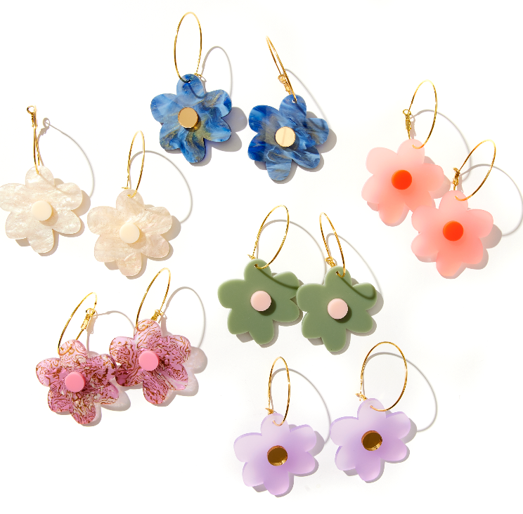 Flower power earrings