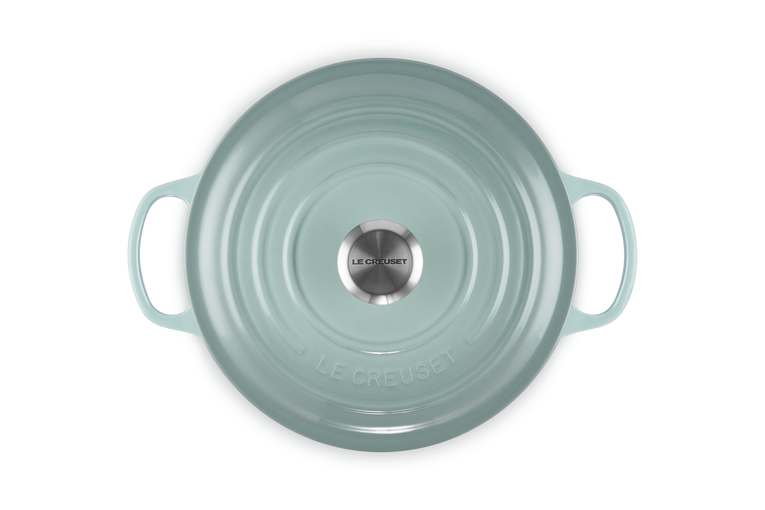 Le Creuset Signature Cast Iron Round Casserole 26cm Sea Salt