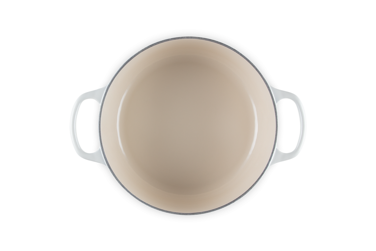 Le Creuset Signature Cast Iron Round Casserole 24cm - 4.2L Meringue