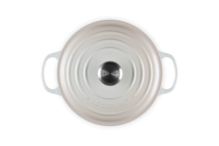 Le Creuset Signature Cast Iron Round Casserole 24cm - 4.2L Meringue