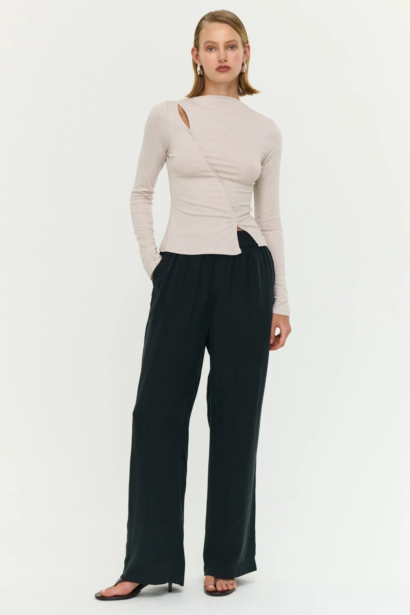 Alexi Assyn Detail Top - Oat Marle