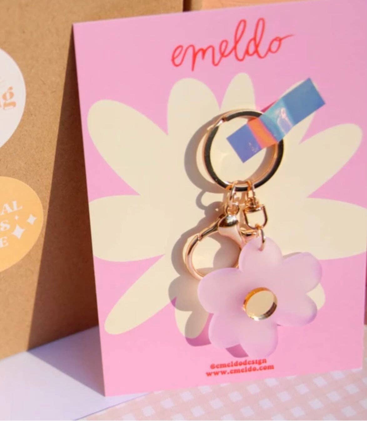 Flower keyring
