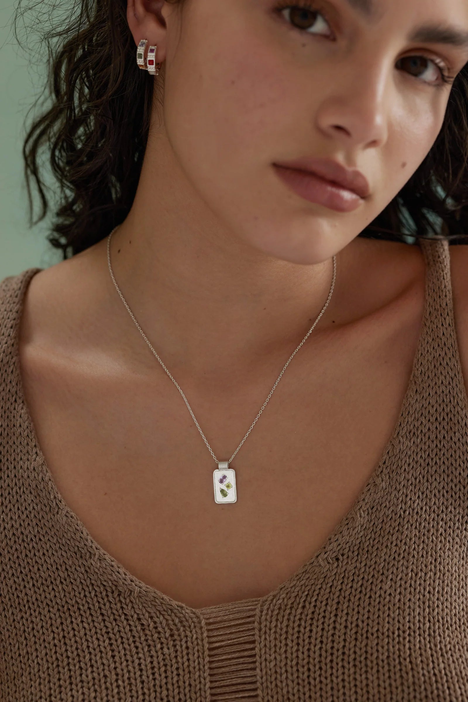 Dea Amulet Silver Necklace