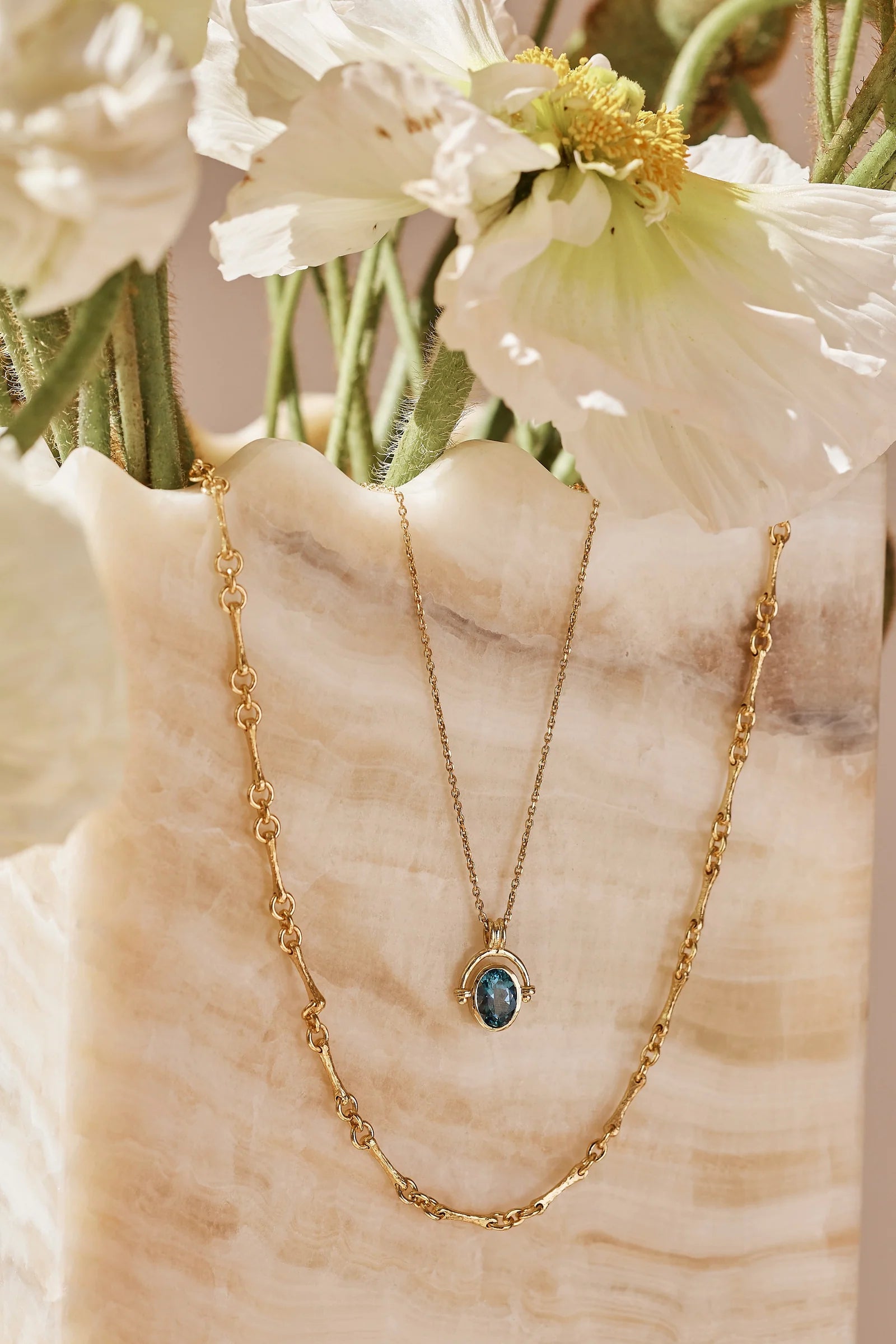 Mira Topaz Gold Necklace