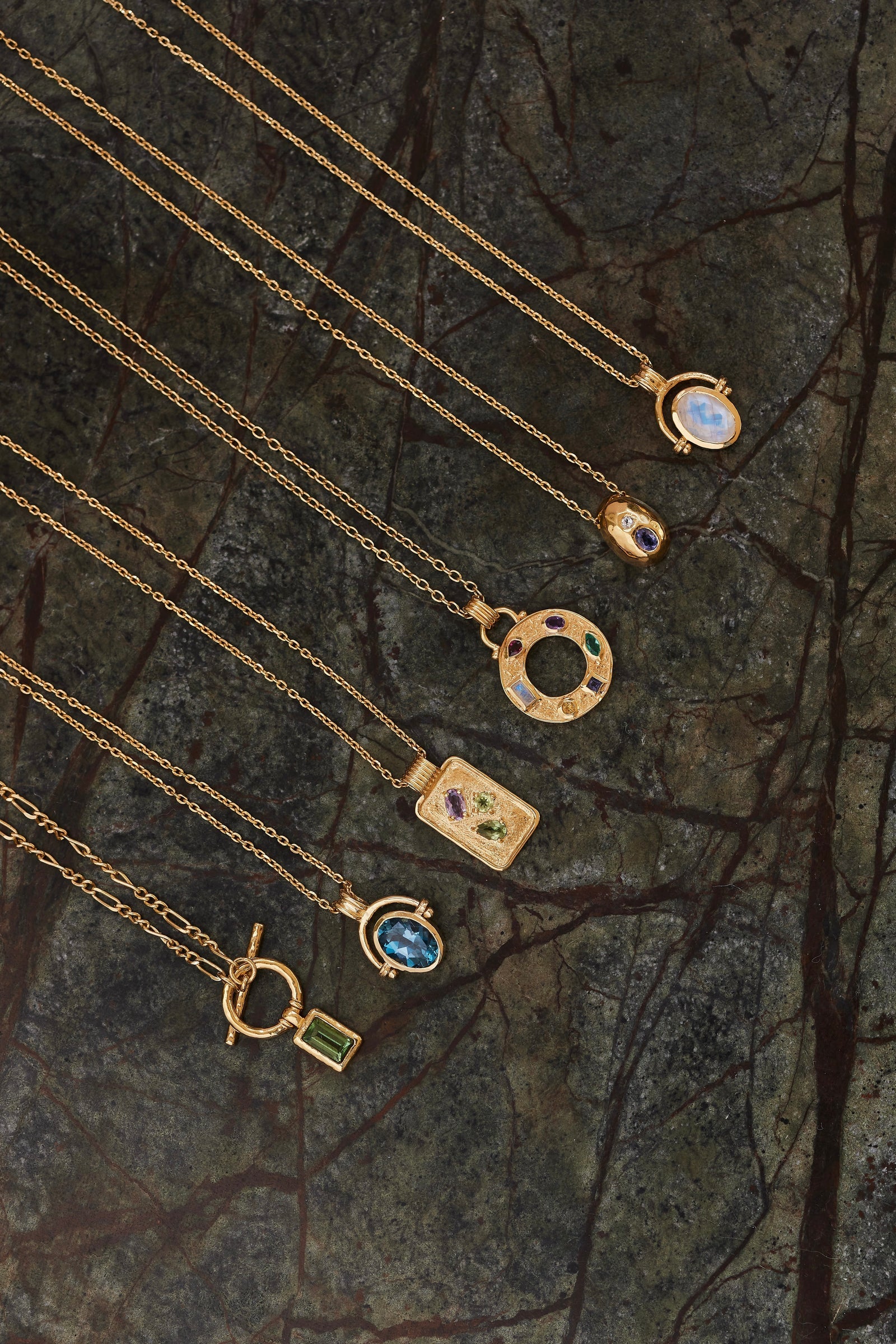 Mira Topaz Gold Necklace