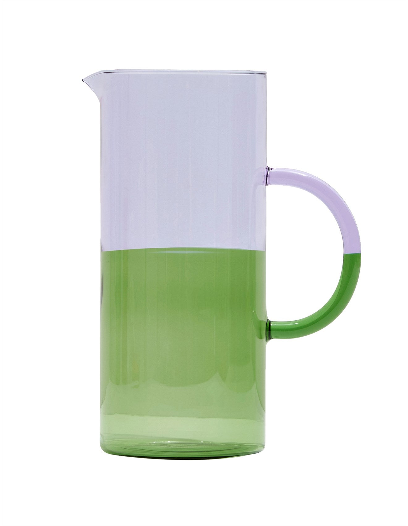 Two Tone Pitcher - Lilac & Green