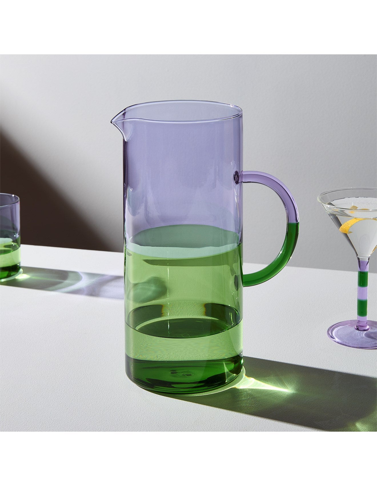 Two Tone Pitcher - Lilac & Green