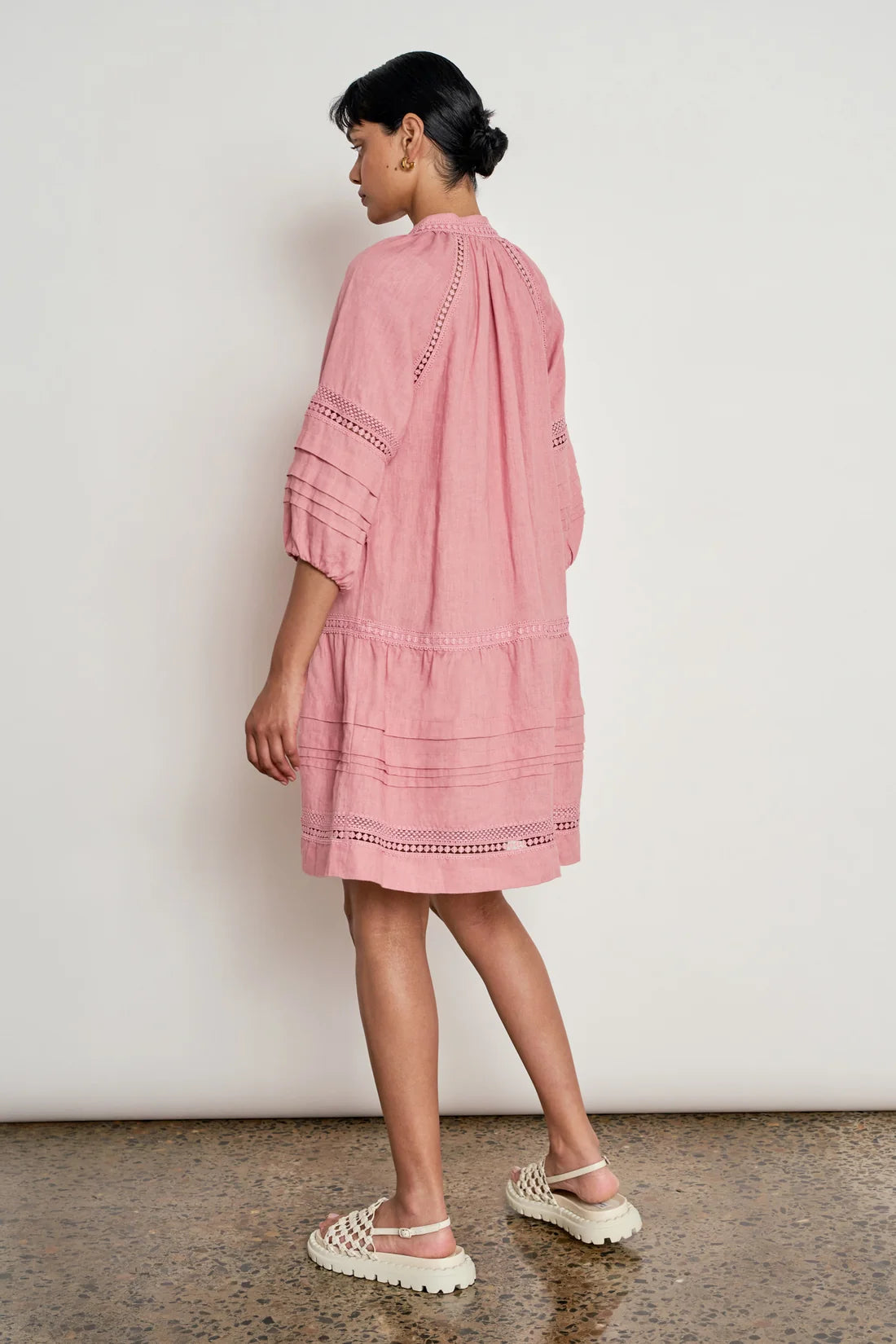 Jostle Dress - Pink Clay