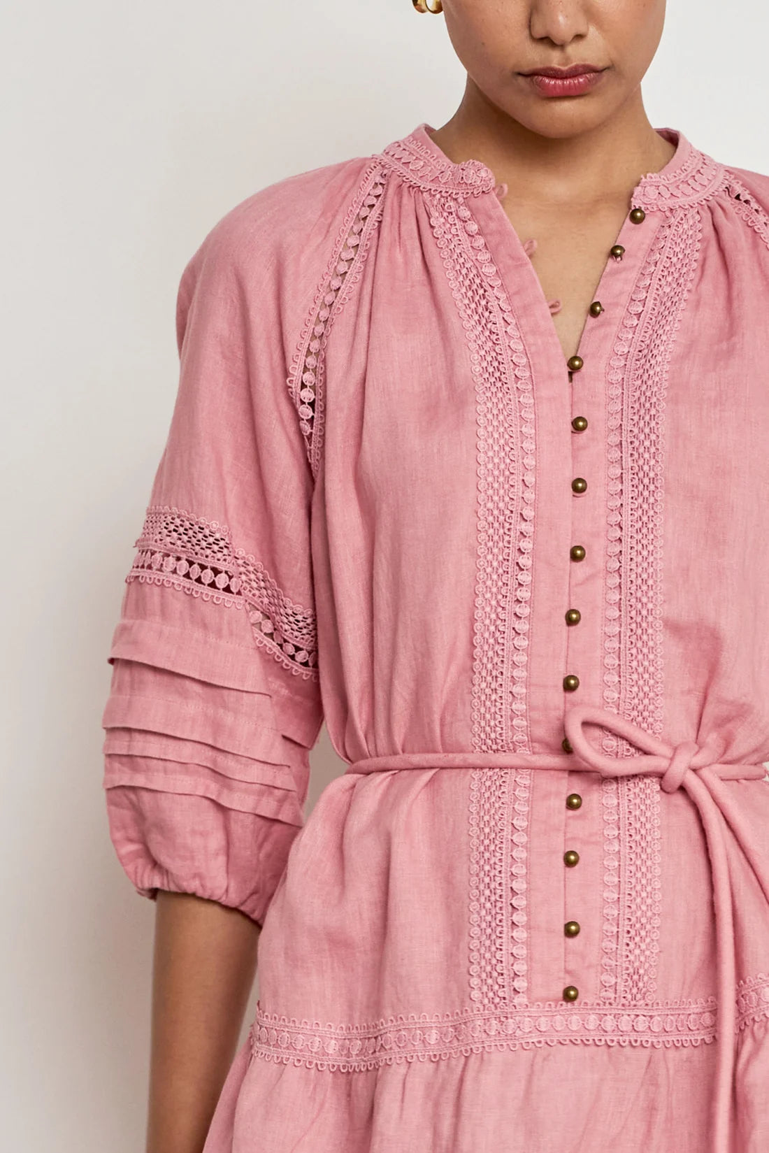 Jostle Dress - Pink Clay