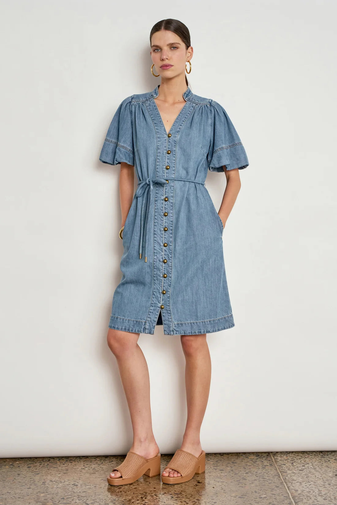 Honor Dress - Mid Wash Denim